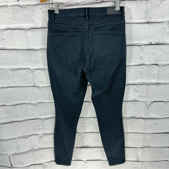 EXPRESS Perfect Curves Black High Rise Denim Legging JEANS Sz 8R Stretch… - Picture 3 of 12